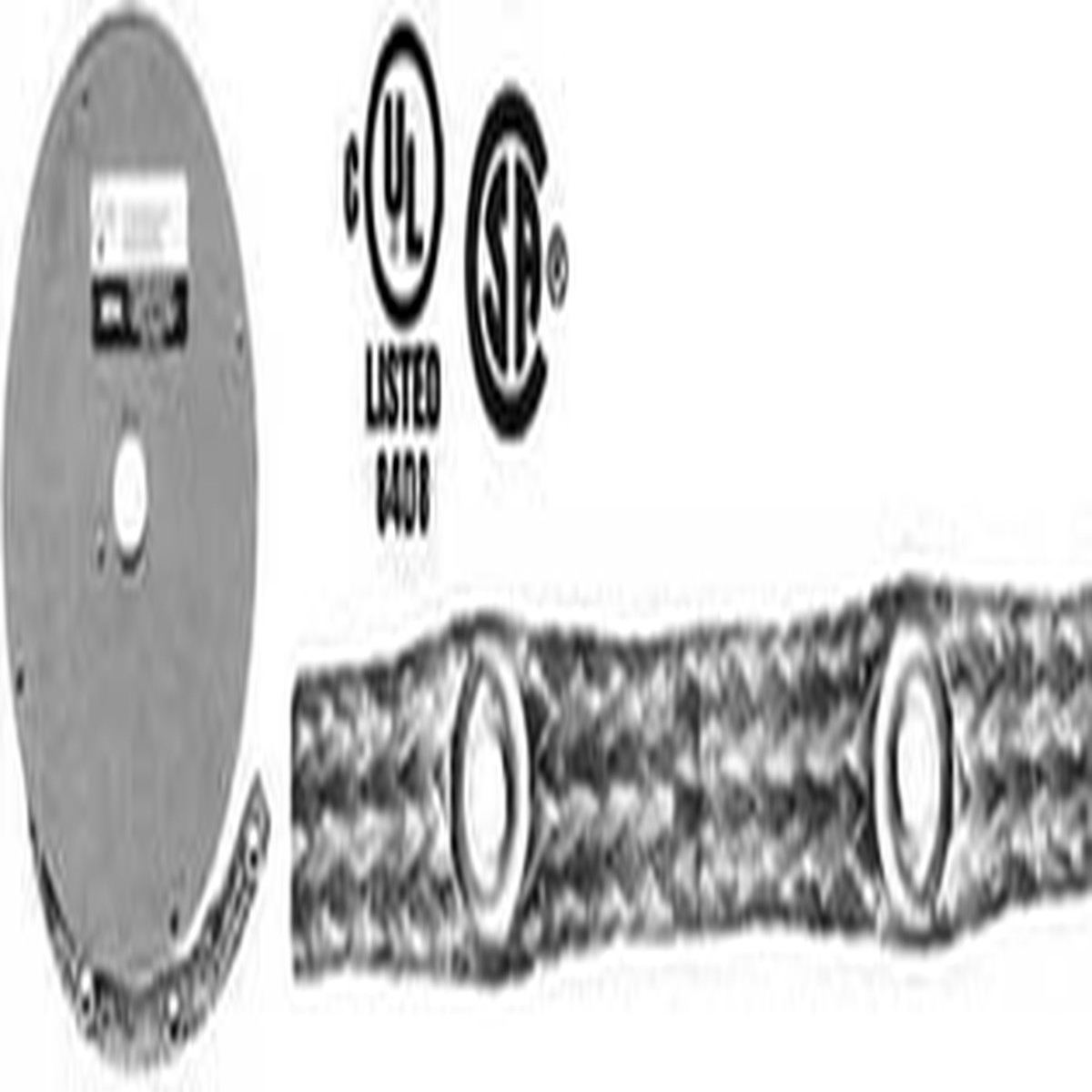 #6 Bond Braid with 1/4" Eyelets, 3" Spacing, 25 Feet EM2025